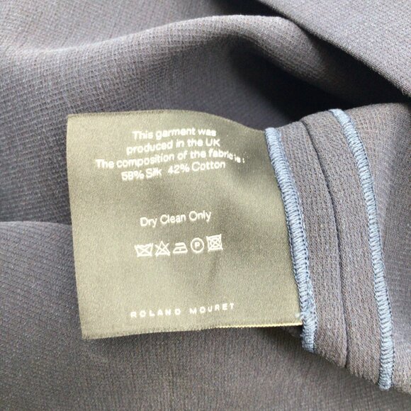 ROLAND MOURET NAVY SLEEVELESS MANON DRESS ASO Kate Middleton - Picture 5 of 6